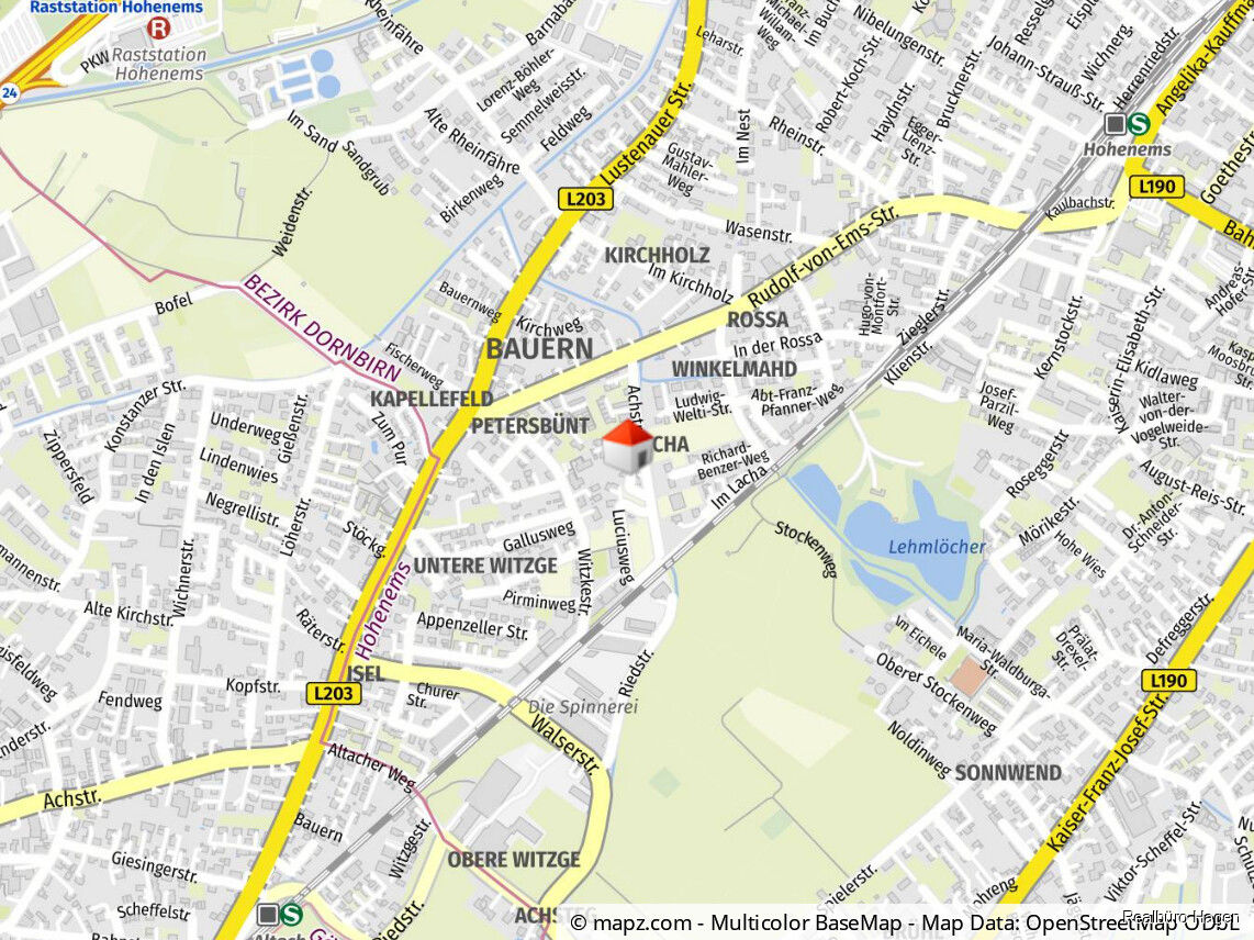 Geolyzer Kartenausschnitt