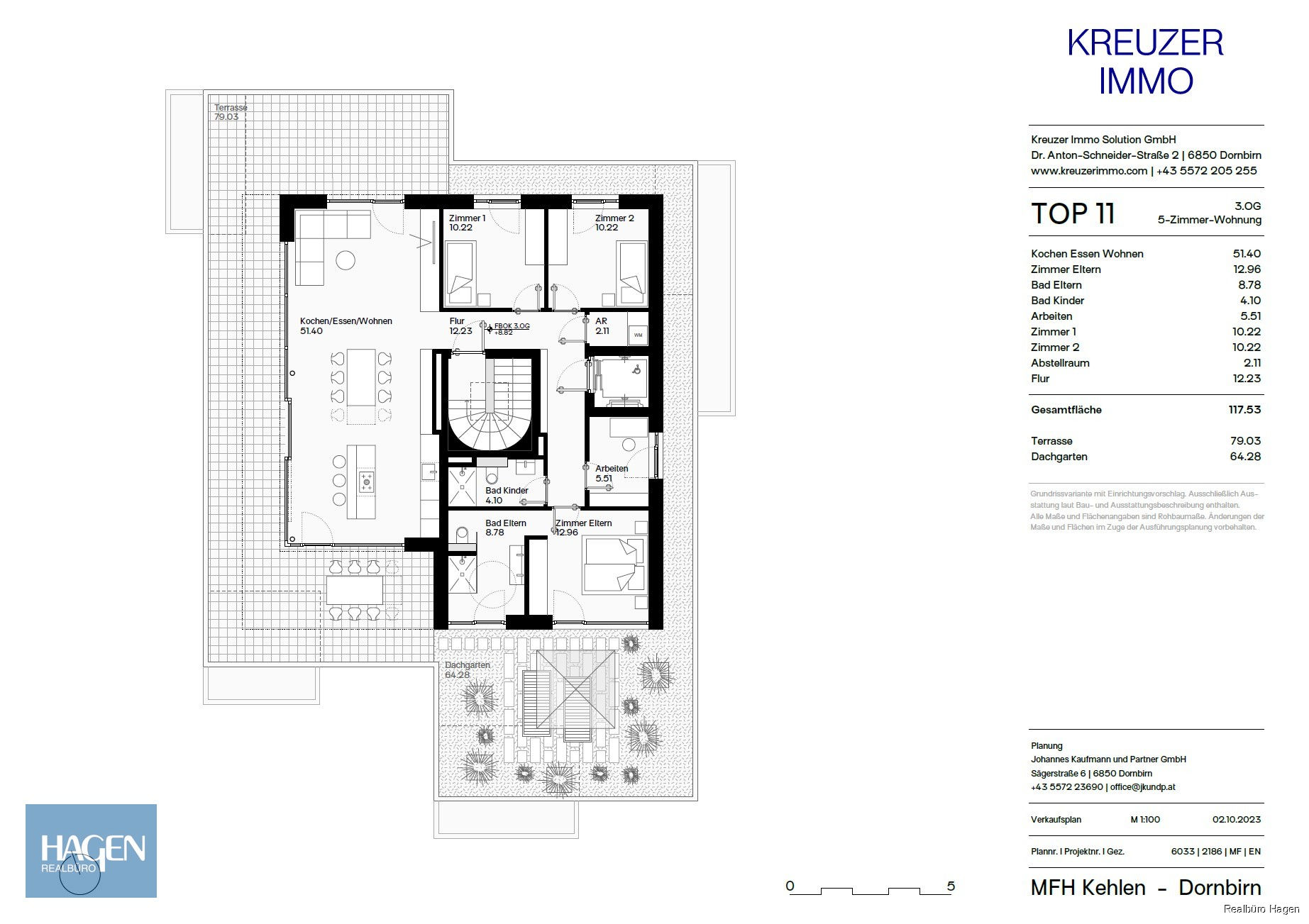 Grundriss OG 3 Top 11 Penthouse