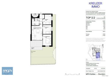 Grundriss EG Top 02 - 4-Zimmer